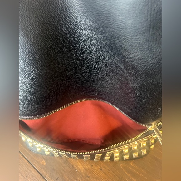 A Fashion inspired  Medium Studded Pebbled Vegan Leather Backpack - Picture 2 of 8